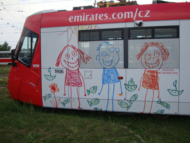 Our painted CK Tram operates in Brno and Prague!!!